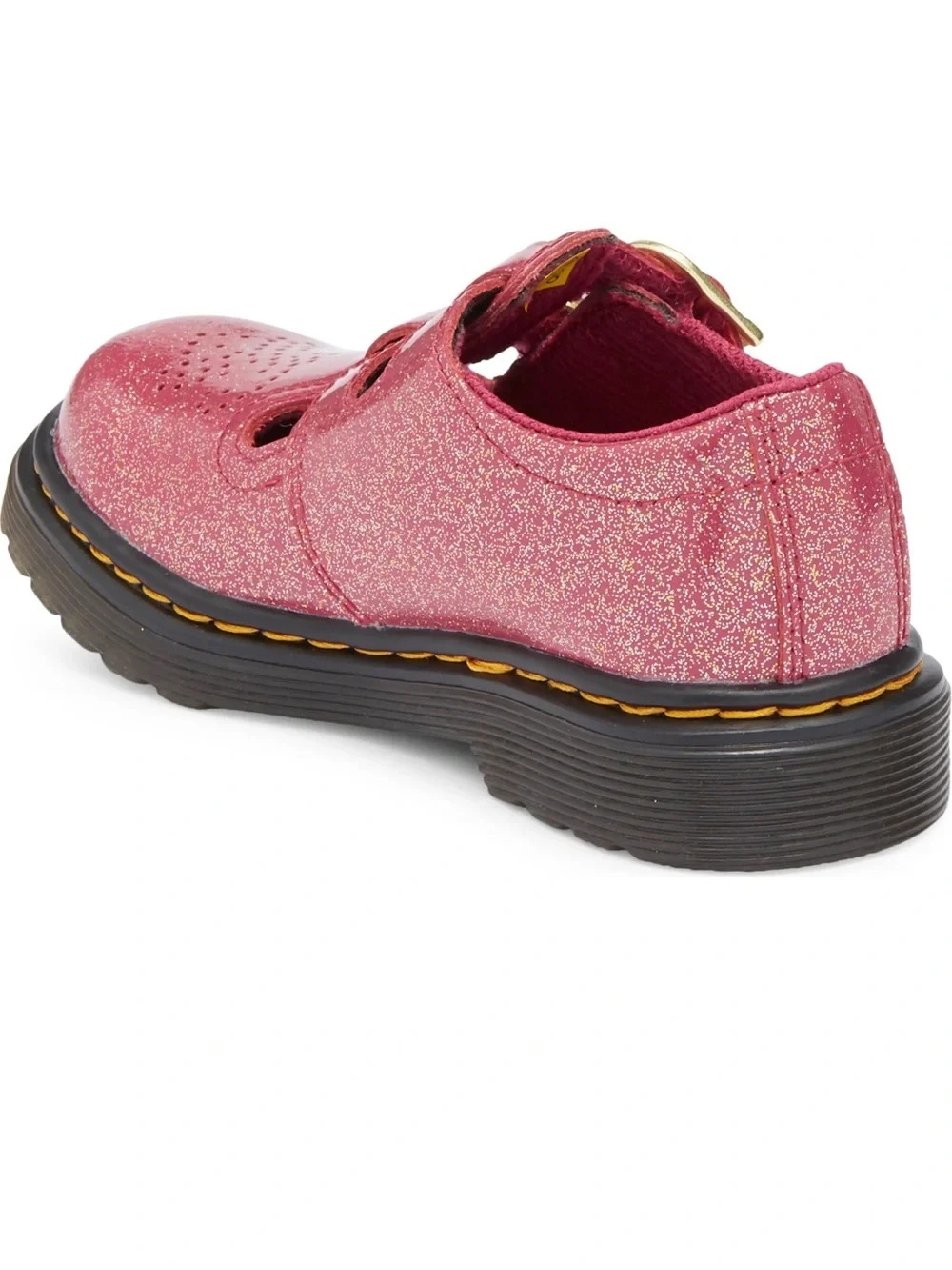 NEW Dr. Martens 8065 Big Kids Sz 6 Ladies Sz 7 Fuchsia/Silver/Gold Glitter Shoes